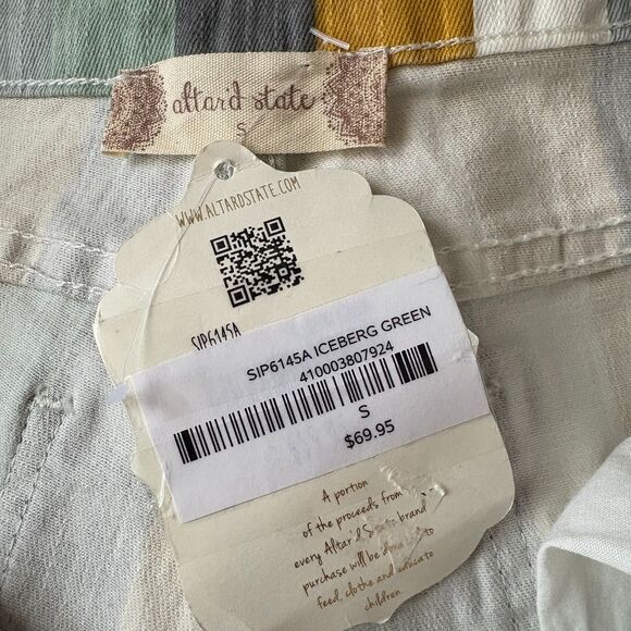 NWT Altar'd State Electra Flare Jeans‎ Bell Bottoms Iceberg Stripe Size Small - Picture 6 of 7